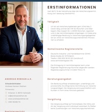 Erstinformation Versicherungsberater